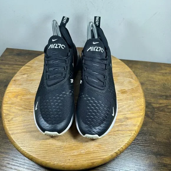 Nike Air Max 270 Women's Size 8.5 Black White Shoe Sneakers AH6789-001 - Picture 2 of 9